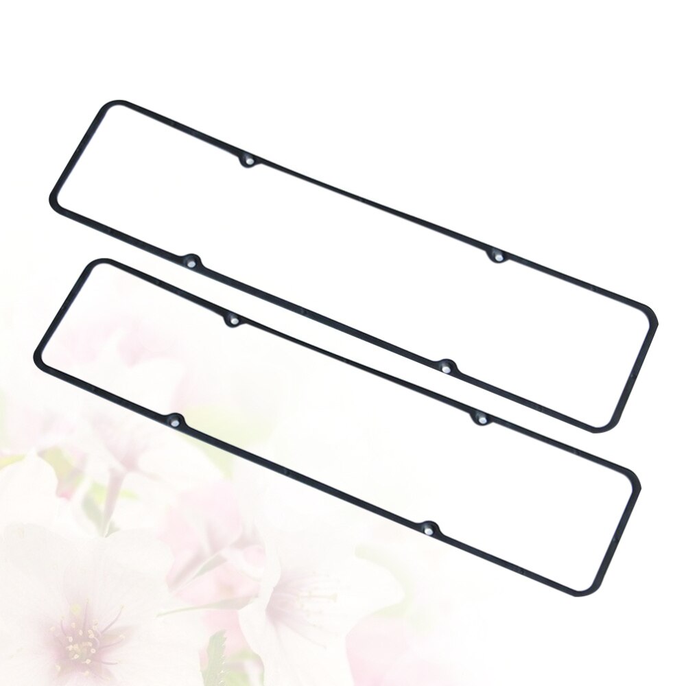 2PCS Engine Oil Pan Gasket Durable Rubber Steel Replacement Parts Oil Pan Gasket