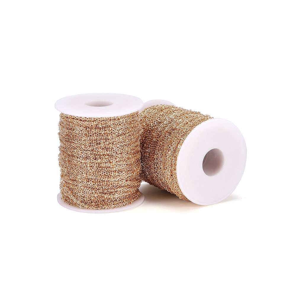 5 Meter Koperen Twisted Kettingen Kralen Kabel Link Clip Kralen Ketting Voor Diy Enkelbandje Kettingen Armband Sieraden Maken Levert: S / Rood