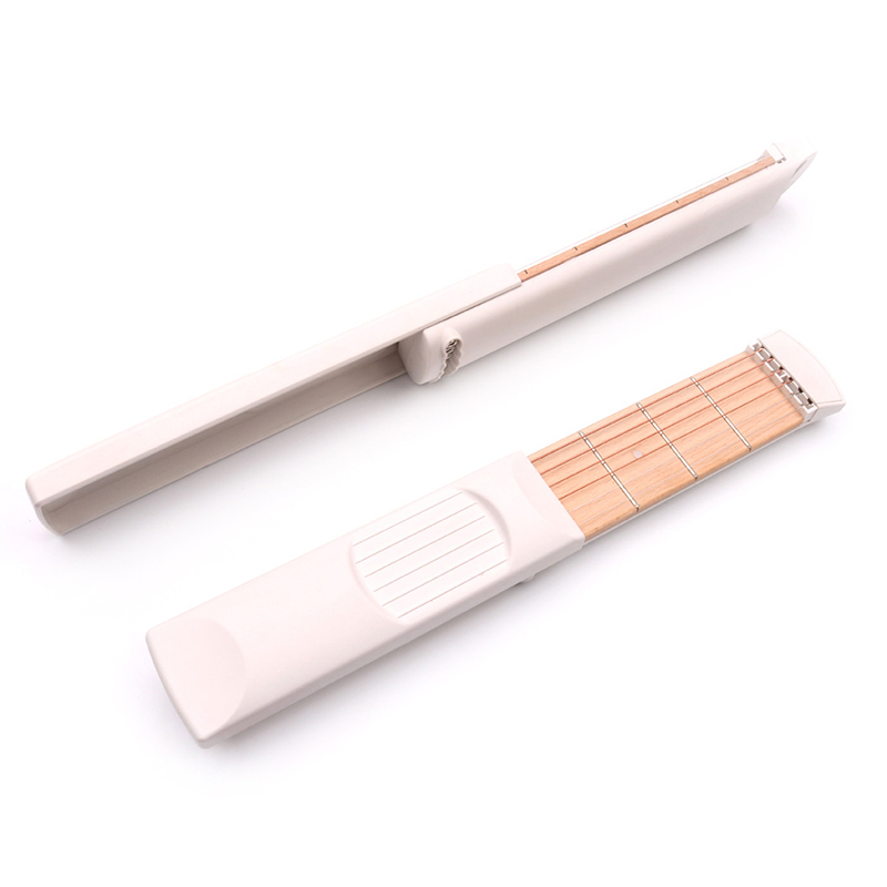 Guitarra de bolsillo de 4 cuerdas, entrenador de dedos de 4 trastes, accesorios de guitarra eléctrica, herramienta de práctica de guitarra, entrenador de acordes, Gadget