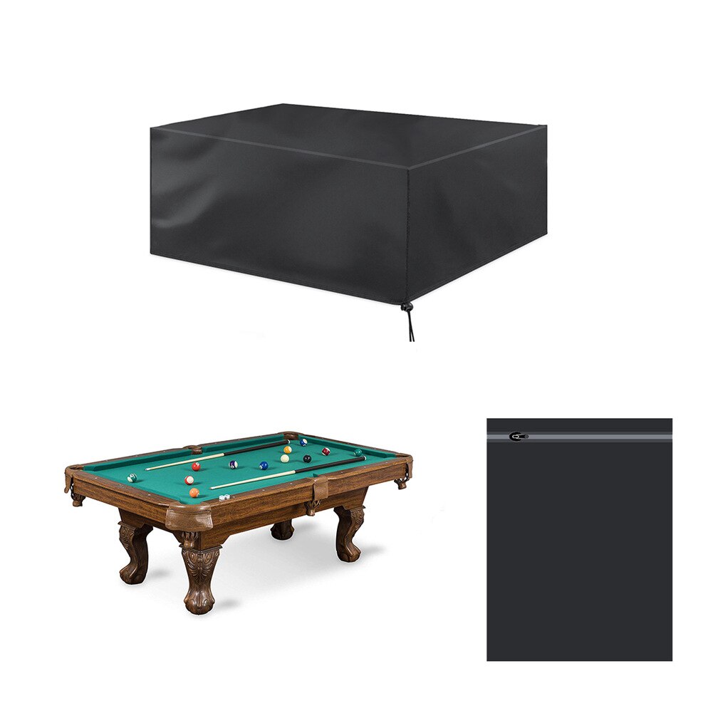 7/8/9 Foot Billiard Table Dust Cover Waterproof Covers 210D Oxford Cloth Billiard Pool Table Cover Table Full Protection