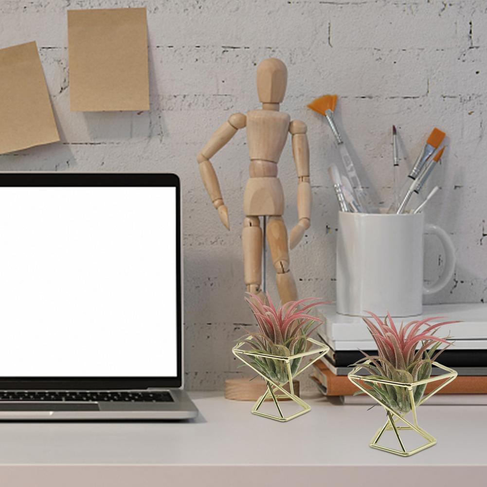 3 stk geometrisk blomsterstativ stander bregne plantestativ jern blomstervase unik jern blomsterstativ til sukkulent plante mini