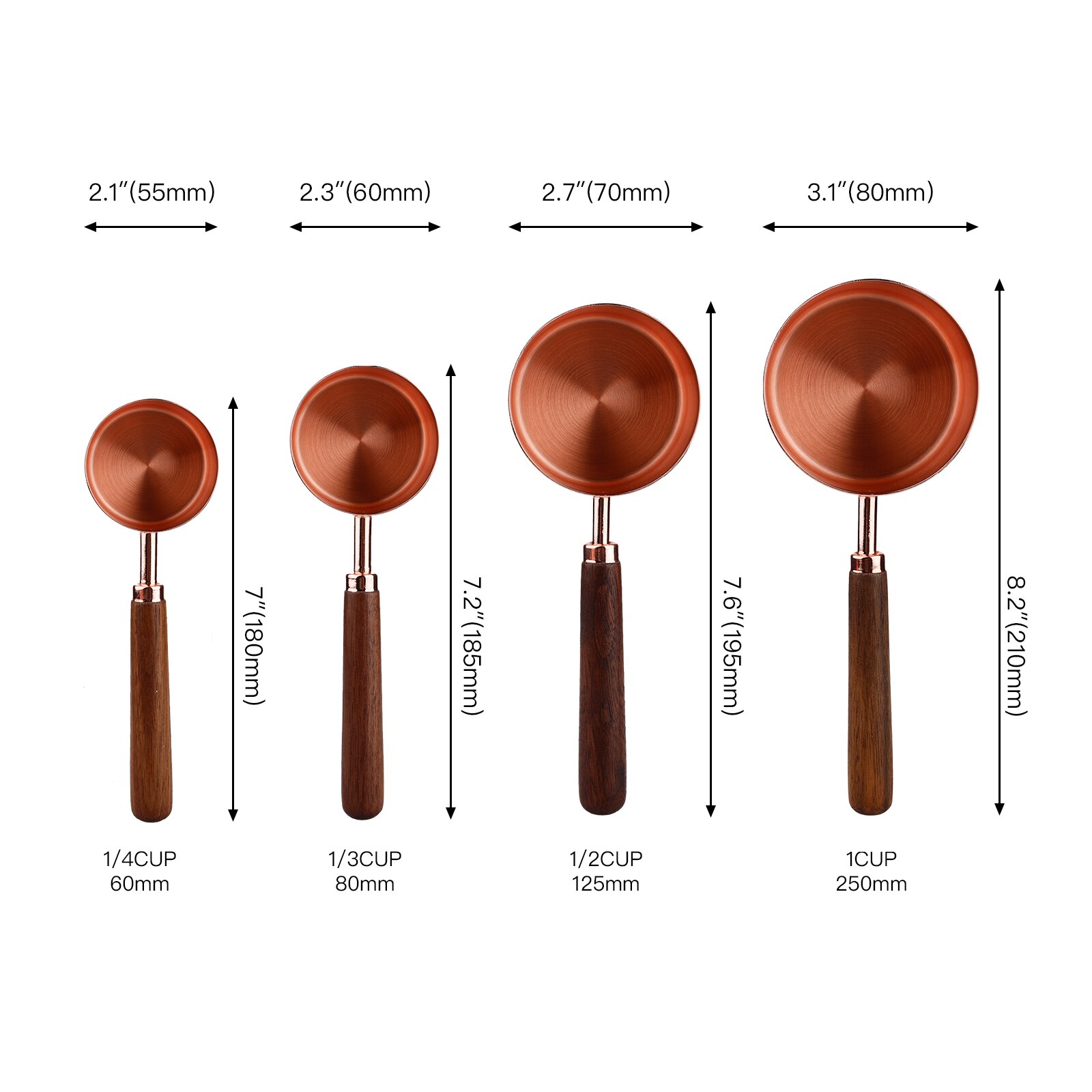 Household Kitchen Tools 4pcs Baking Tools Measuring Spoon Measuring Cup Set 4PCS Dining Bar Dining Household Set Baking Tool