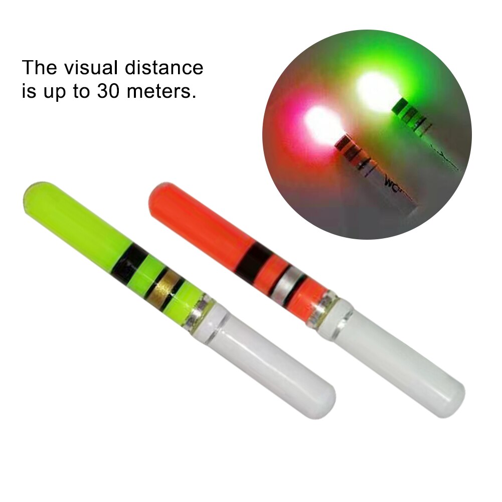 Accesorios de palo de luz Led para pesca nocturna, brillante, para exteriores, CR322, funciona con batería, Asistente Visual deportivo, cola flotante, 10 unids/paquete