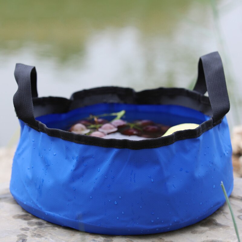 Foldable Fishing Bucket Pail Wash Basin Water Carrier Bag Portable Container for Outdoor Fishing Camping YS-BUY