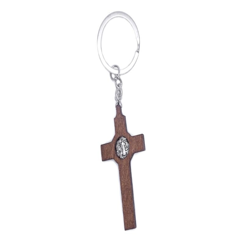 Christian Jesus Cross Sleutelhanger Religieuze Sleutelhanger Sieraden Bag Hanger Auto Souvenirs