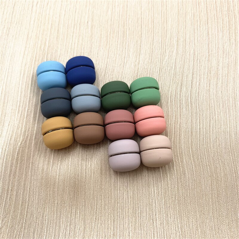 12 stück/einstellen sichere hijab-macaron-brosche, starke metallbeschichtung, magnetischer hijab-Clip, luxus-accessoire, keine lochnadeln, broschen magnetisch