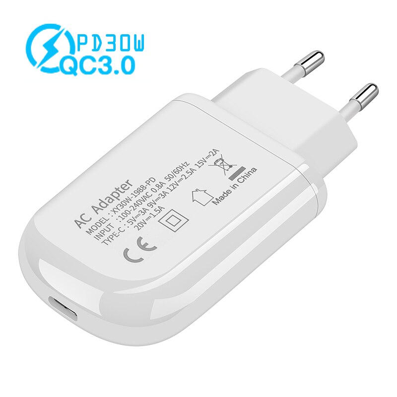 Szybka ładowarka 30W PD 3.0 typ c ładowarka PowerPort Mini Compact dla iPhone13 12 ładowarka usb dla xiaomi 12 dla Samsung