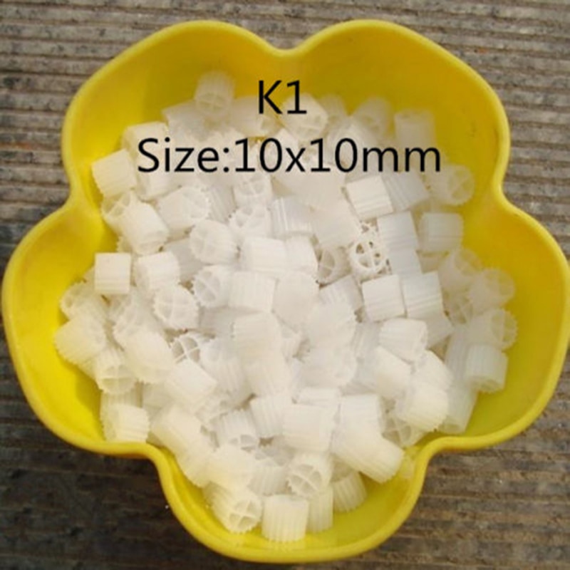 500g/1000g K1 kaldness Filter Media Biofilm Reactor Moving Bed Filtration Media MBBR for Aquarium Sump Fish Tank Bio Pond Filter