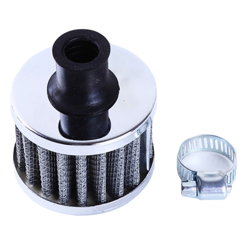 Filtro de aire para coche, para motocicleta, entrada de aire frío, cárter de alto flujo, cubierta de ventilación, Mini filtros de respiración: Titanium