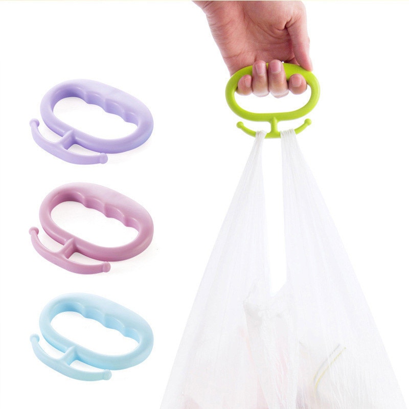 1 Pcs Portable Practical Plastic Bag Carrying Handle Relaxed Carry Shopping Handle Bag Clips Plastic Shopping Bags Holder Helper
