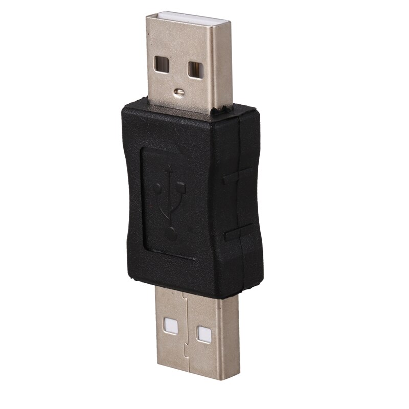SODIAL(R) USB A Male to Male Connector Adapter Black