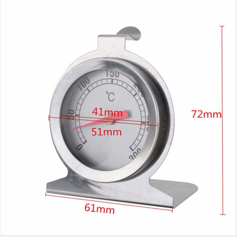 Brand Rvs Oven Fornuis Thermometer Temperatuurmeter Stand Up Voedsel Vlees Dial Oven Thermometer Tool