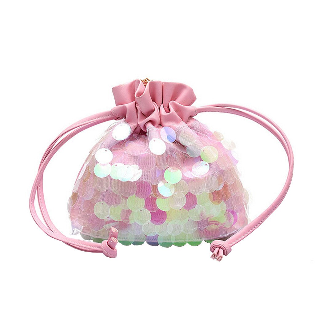 Kobiety torba cekiny kolorowe księżniczka Bling torba kurierska na ramię typu crossbody taschen kobiety bolsa masculina worek femme kobieta torba 2019: różowy