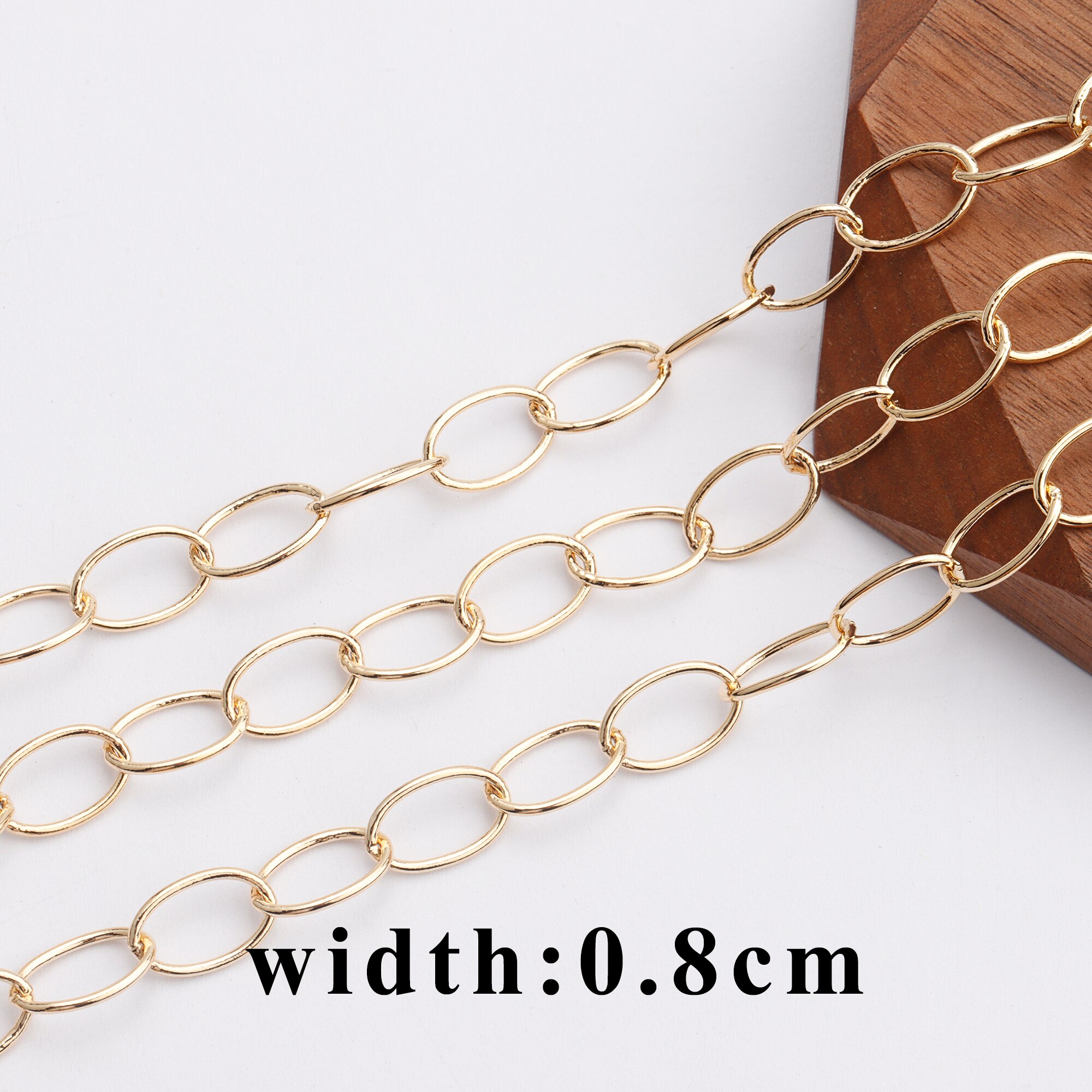 YEGUI C126,jewelry accessories,diy chain,18k gold plated,0.3 microns,hand made,diy bracelet necklace,jewelry making,1m/lot