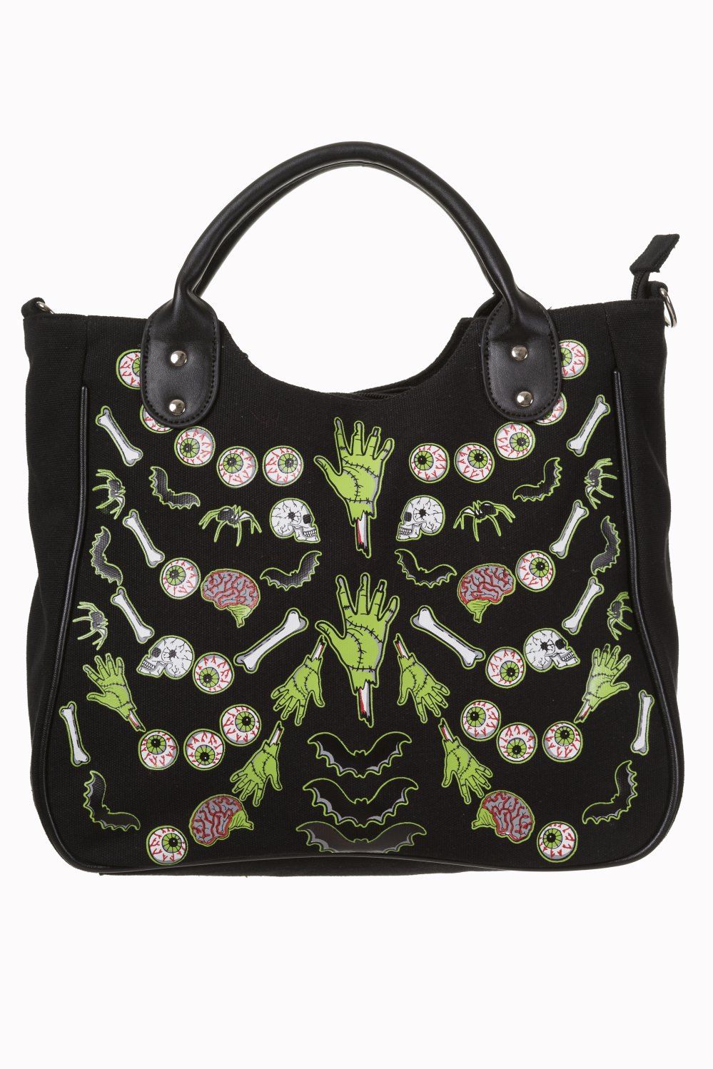Gothic Schoudertas Met Een Gitaar Spelend Skelet main image 1