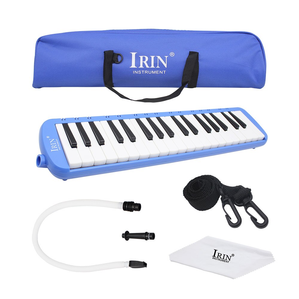 37 Toetsen Melodica Pianica Piano Stijl Melodica Muziekinstrument Met Draagtas Voor Studenten Beginners Kids: blue