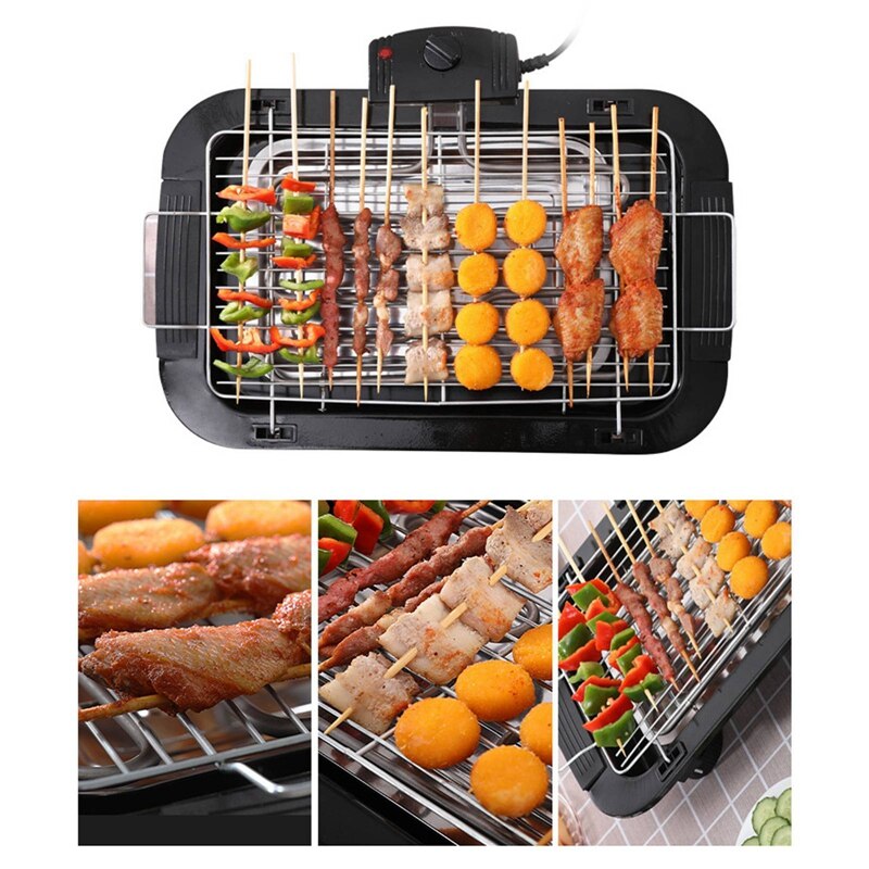 Portable 2000W Household Electric Oven Smokeless Indoor BBQ Machine Hotplate Korean Barbecue Grill Meat Pan for Party Home