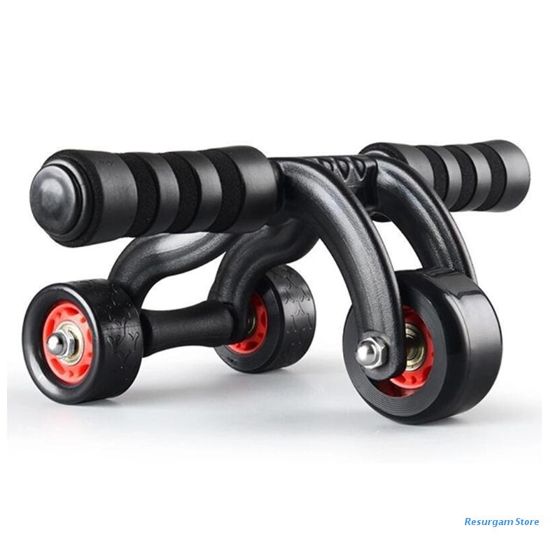 E5BD Ab Roller Core Strength Home Gym Equipment Abdominal Muscle Trainer Workout Roller Wheel Men Women Abdominal Exercise