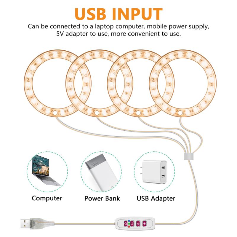 Luz LED de espectro completo para cultivo de plantas, lámpara Phyto Grow, USB, 5V, iluminación para crecimiento de plantas de interior