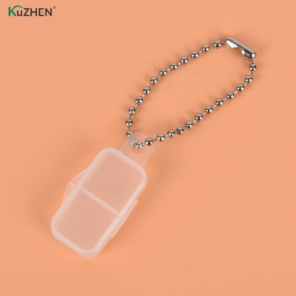 Knop Batterij Opslag Beschermende Houder Hard Case Fit Voor 312 #10 #675 # Gehoorapparaat Clear Plastic Batterij case Batterijen Doos