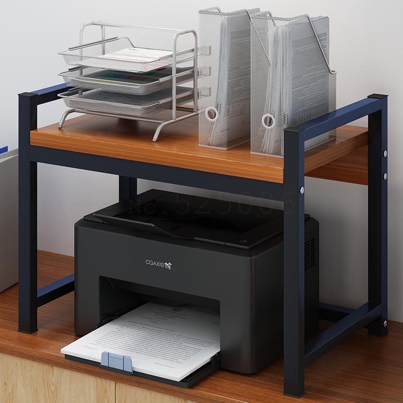 Support de bureau pour imprimante, meuble à Double pont, pour recevoir des documents, copieur, meuble de rangement multifonctionnel, Simple