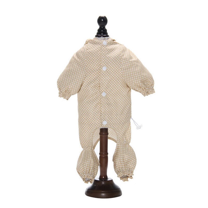 Regenjas voor huisdieren, honden, puppy's, honden en katten, waterdichte kleding voor huisdieren, regenjas voor huisdieren, regenjas voor huisdieren: Beige / S