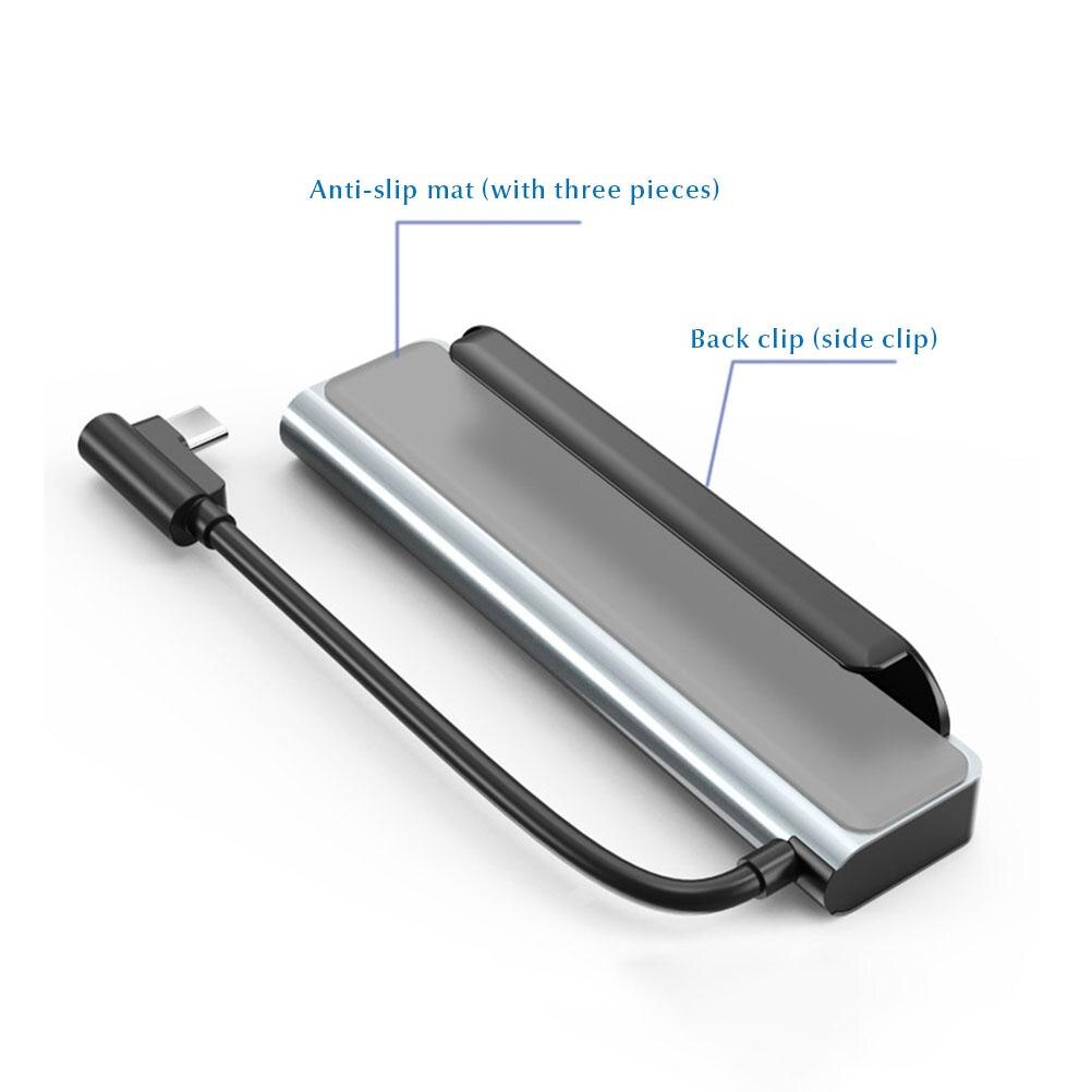 6-em-1 tipo-c hub 4k docking station hdmi-compatível usb3.0 usb2.0 pd tf slot para cartão sd slot para cartão portátil docking station adaptador