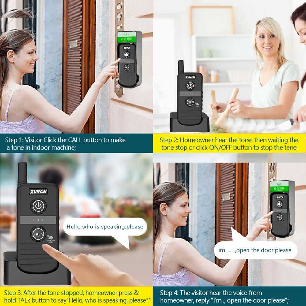 Audio Intercom Systems for Home Office Long-distance Two-Way Walkie-Talkie Elderly Pager Mobile Wireless Intercom Doorbell