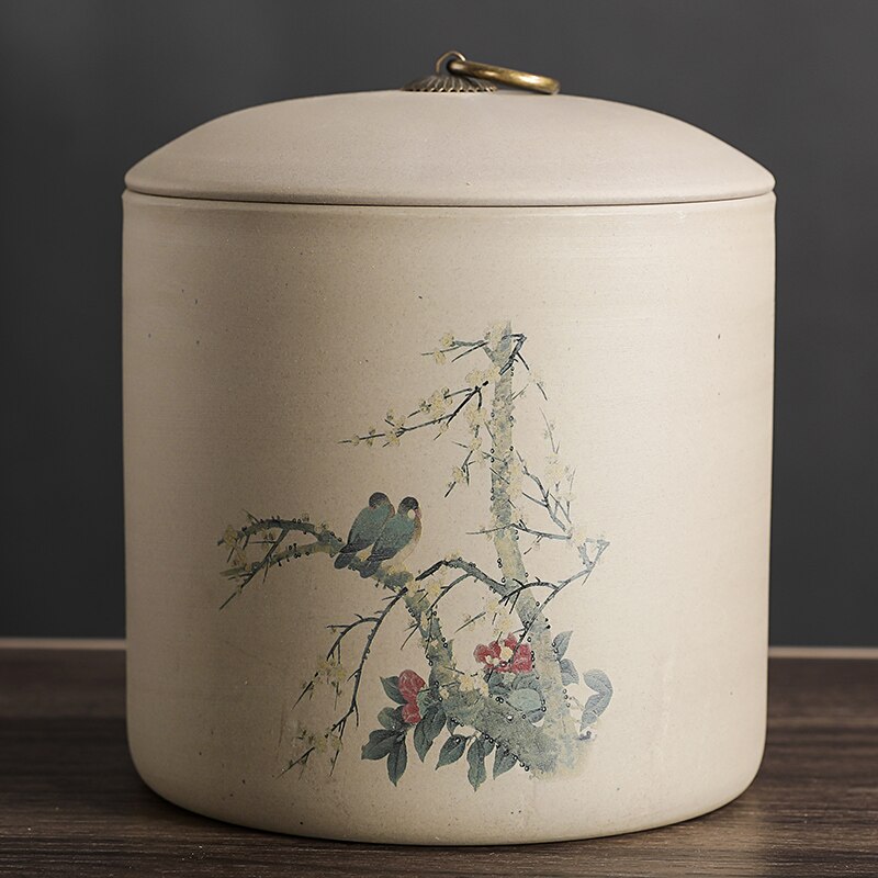 Canister Set Coffee Container Tea Organizer Tea Leaves Container Chinese Pickle Jar Caja Para Te Tea Caddy Ceramic AB50CY: D