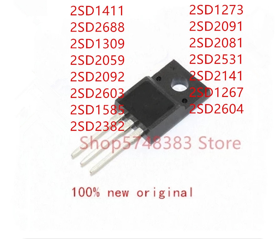 10 peças 2sd1411 2sd2688 2sd1309 2sd2059 2sd2092 2sd2603 2sd1585 2sd2382 2sd1273 2sd2091 2sd2081 2sd2531 2sd1267 2sd2604