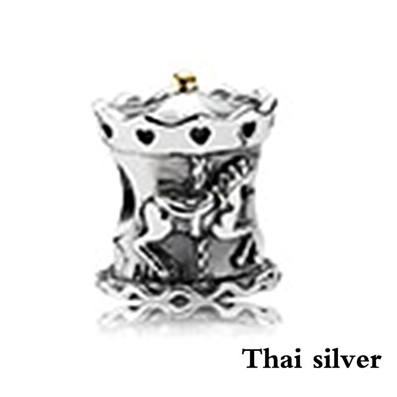 2019 NEW Thai Argento Retro Albero Di Natale Fiocco di Neve Carosello Elephant Family In Rilievo Collezione di Fascino Originale In Edizione Limitata: Cielo Blu