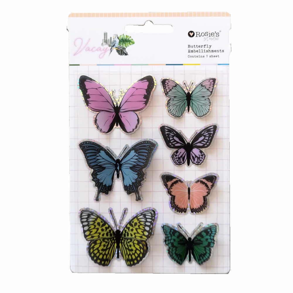 Crzcrafter Plastic 3D Zelfklevende Vlinders Stickers Voor Scrapbooking Kaart Maken Embellishments Decoratie