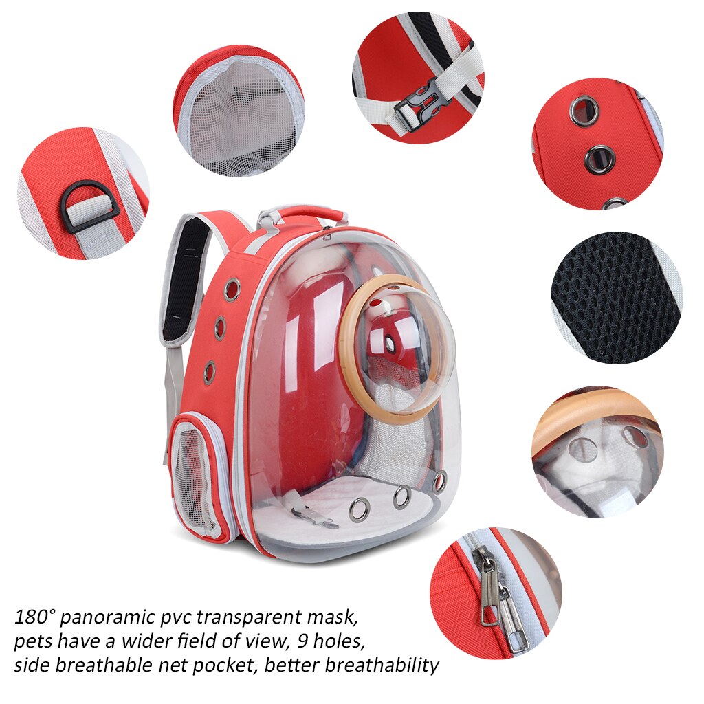 Pet Hond Kat Zak Reizen Kat Carrier Huisdier Dubbele Schouder Carrier Bag Ruimte Capsule Kat Rugzak Voor Tas Kleine Huisdier handtas Dragen