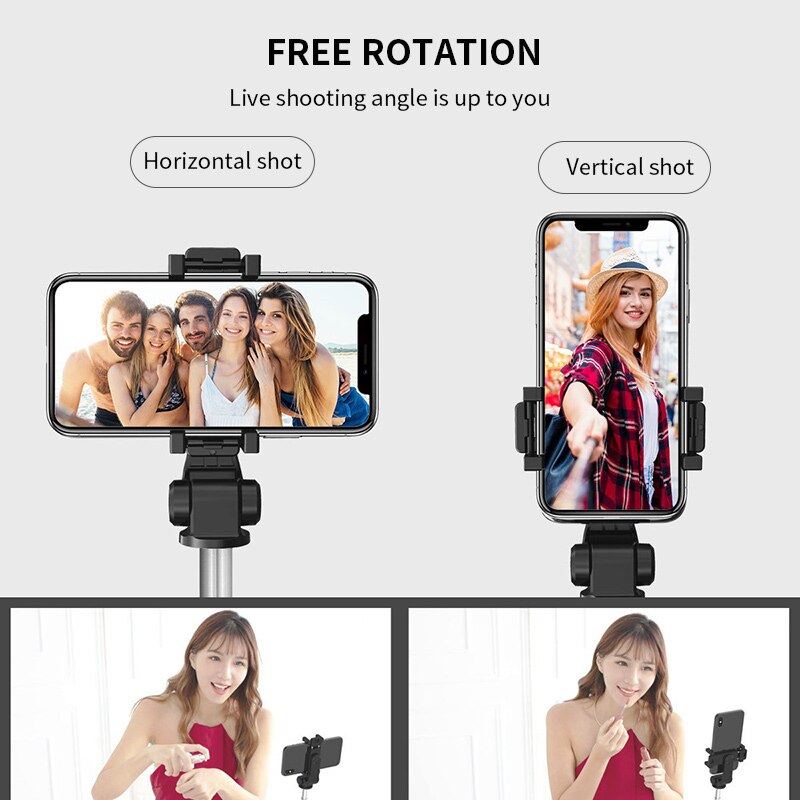 Handheld grip stabilisator statief 3 in 1 selfie stick handvat afstandsbediening houder selfie standaard voor iphone/android/huawei mini statieven