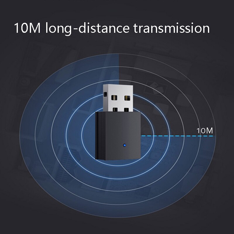 Bluetooth 5.0 Audio Zender Mini Usb 3.5Mm Aux Jack Stereo Muziek Draadloze Bluetooth Adapter Voor Tv Pc Auto Speaker
