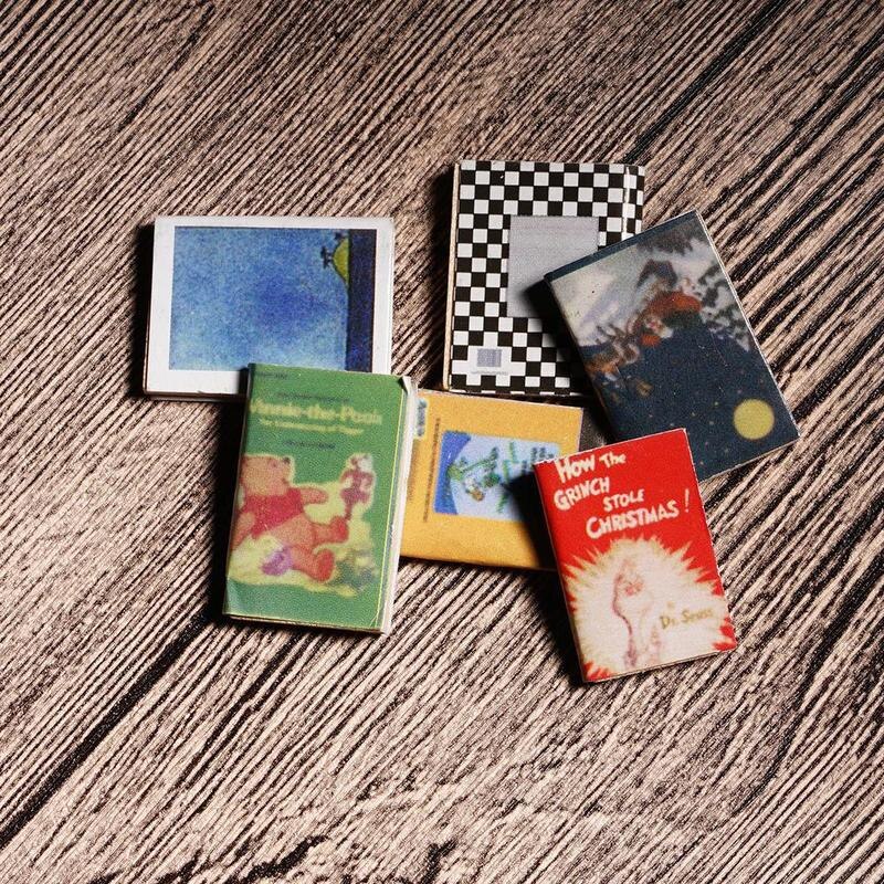 6 Pcs Comic Books1:12 Doll Accessories Doll Books House Decor Scene Study Room Exquisite Books