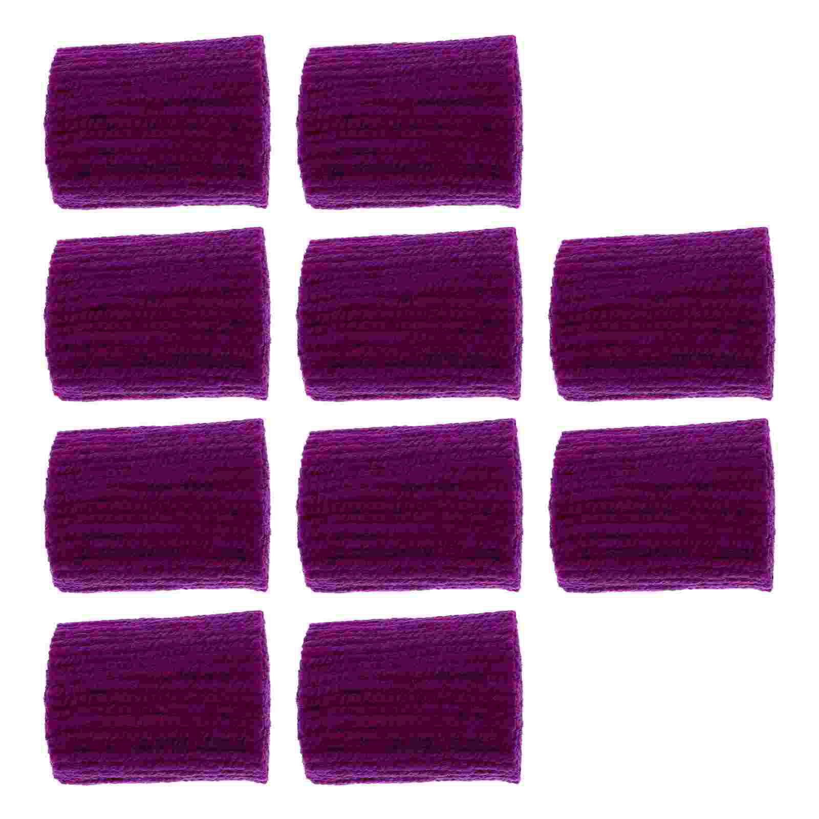 10 Rolls Yarns Hook Rug Yarn DIY Crochet Hook Knotted Rug Yarn for Children Crafters: Purple