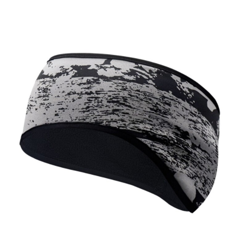 1pc winter sweatband ear warmers for women and girls, fleece ear covers, hair bands for running, cycling, skiing, outdoor sports, yoga, headscarf: Ink gray