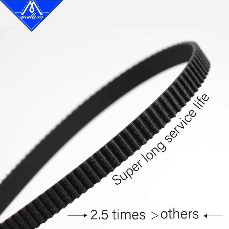 dolce Cinghia sincrona per ingranaggi EPDM cancelli-LL-2GT ad alta temperatura GT2 Larghezza 6MM 9MM 10MM Cinghia dentata per stampante 3D scatola Voron BLV