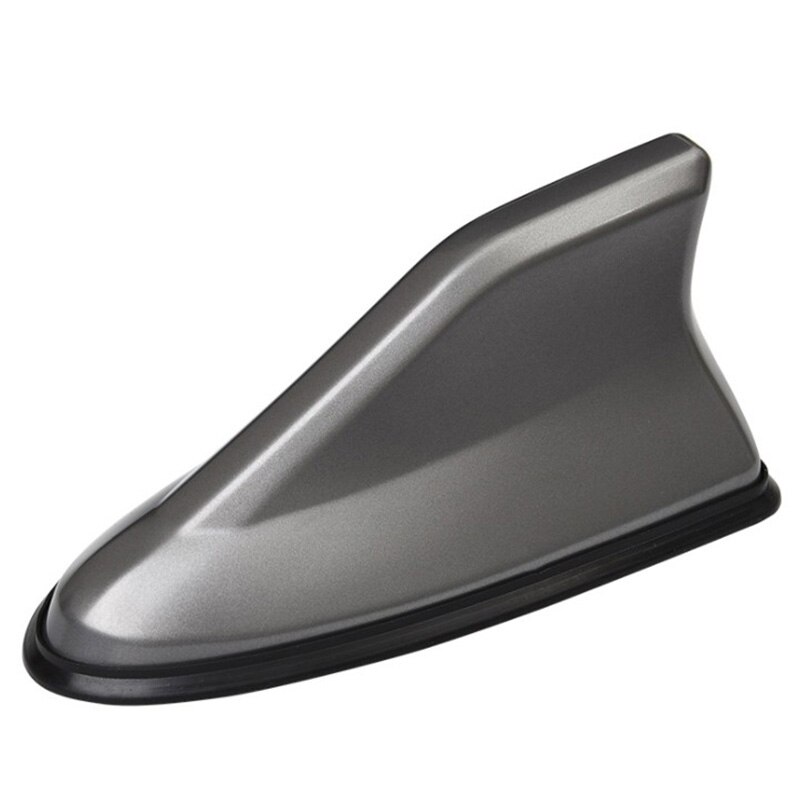 Car shark fin antenna second-generation antenna tail modification special with signal radio antenna decor free punch Auto parts: grey