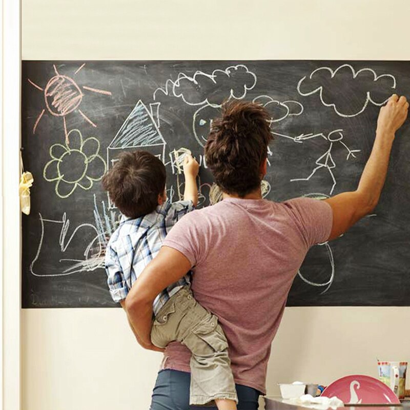 45x200cm Chalkboard Blackboard Stickers Removable Vinyl Draw Erasable Blackboard Learning Multifunction Office