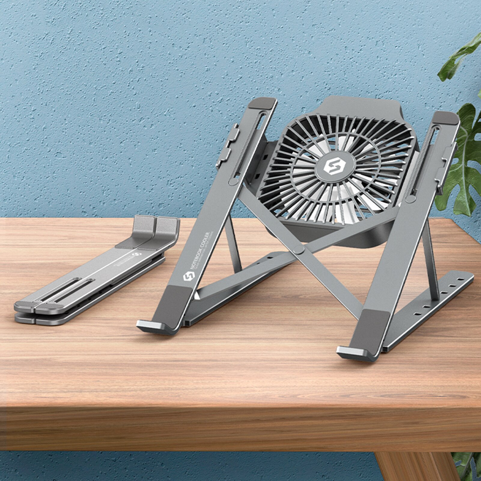Foldable Desktop Laptop tablet Stand With Cooling Fan Heat Dissipation For HP DELL MacBook Air Pro Stand Notebook Holder Cooler