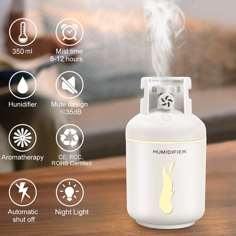 Humidificador portátil de viaje para coche, difusor de aceite esencial, niebla fría, aromaterapia