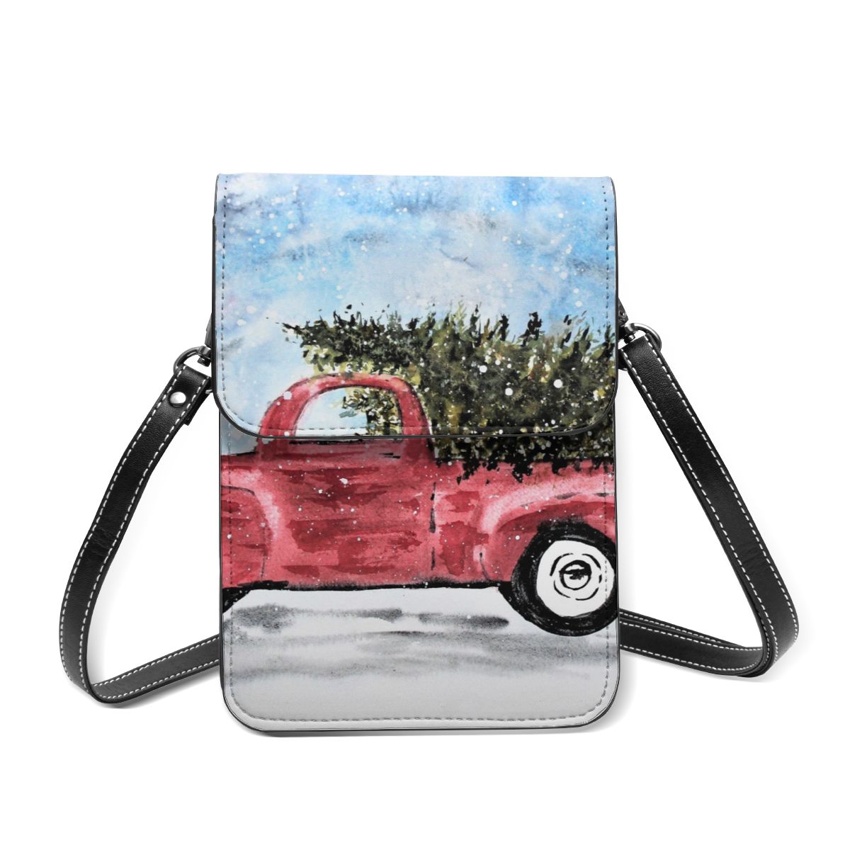 Bolsa de ombro feminina pequena bolsa de ombro das senhoras saco do mensageiro: Black 6