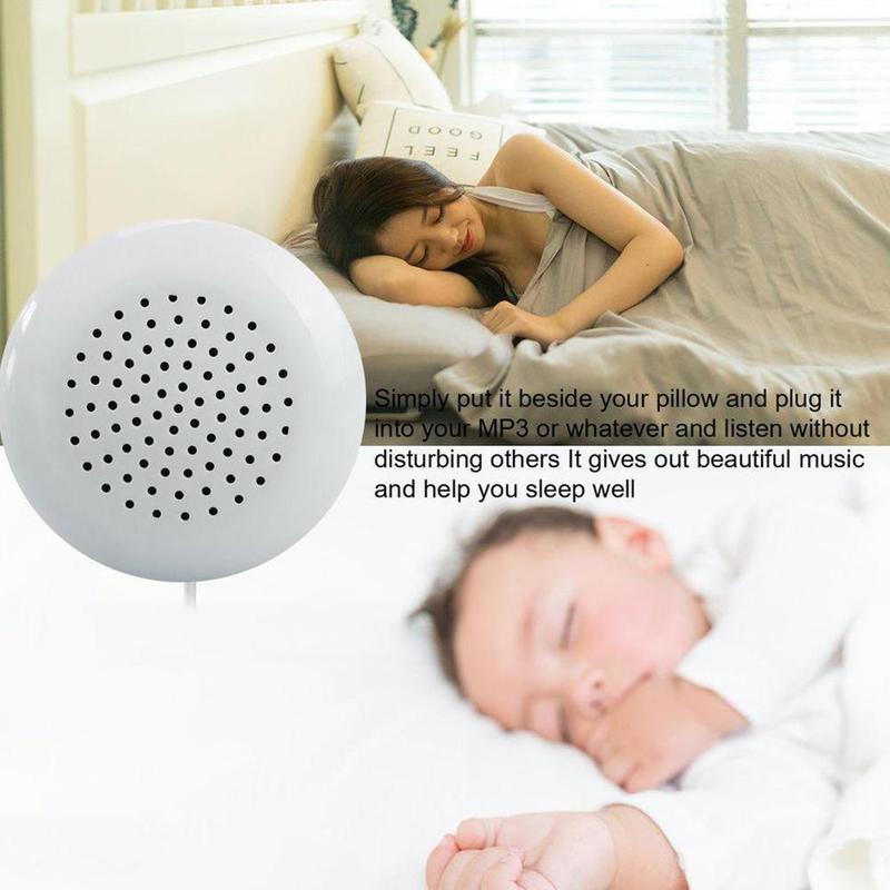 1Set 3.5 mm Plug Universal Mini Neck Pillow Speaker Pillow Player Accessories IPod Speaker MP4 Music MP3 Box Sound For IPho Y0F7