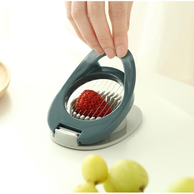 Vieruodis Egg Cutter Multifunctionele Fruit Slicer Gekookt Ei Slicer Sectie Cutter Mold Flower Edges Gadgets Keuken Benodigdheden