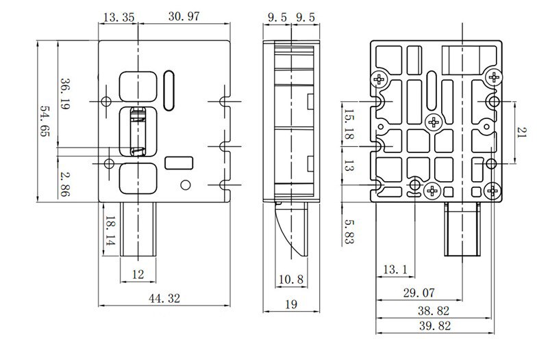 M01 DC 5V Motor Lock For Cabinet Lock Mail Box Lock Motor Lock Body Electronic Lock Body