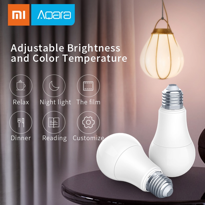 Xiao Mi Aqara Smart Lamp Instelbare Kleurtemperatuur Led Licht 9W 806lum Lamp Voor Mi Jia Smart Home Werk met Mi Aqara Hub