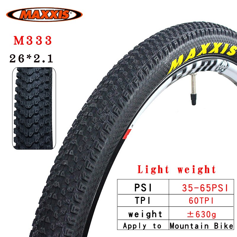 Maxis pace mountainbike dæk 26 tommer 26 * 1.95 m333 slidstærkt ultra let 60 tpi dæk 27.5 29 * 2.1 mtb cykeldæk