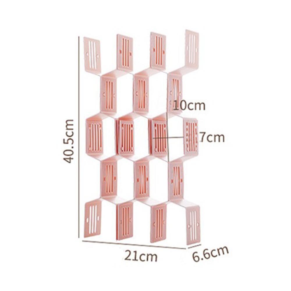 Schublade Waben Schindel Partition Teiler Kasten Separator DIY Netz Lagerung Organizer Zell Sortierung Höschen Socken: B rosa